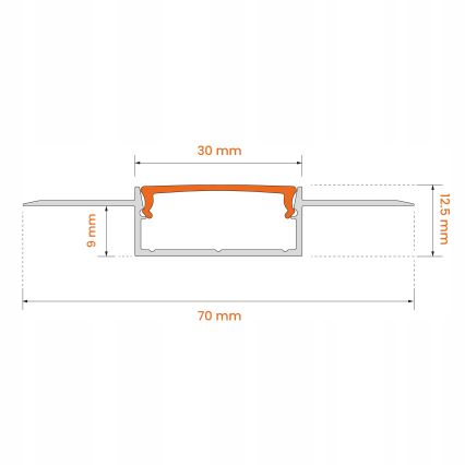 Σετ 1x ρυθμιζόμενη LED ταινία RGBW NEO LITE MUSIC LED/24W/230V 5 m IP65 Wi-Fi Tuya + 5x εντοιχιζόμενα προφίλ 1 m ασημί/λευκό + τηλεχειριστήριο
