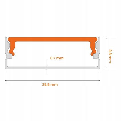 ΣΕΤ 1x LED ταινία MYLIVING LIGHTSTRIP LED/22W/230V 5 m + 5x εντοιχιζόμενα προφίλ 1 m ασημί/λευκό