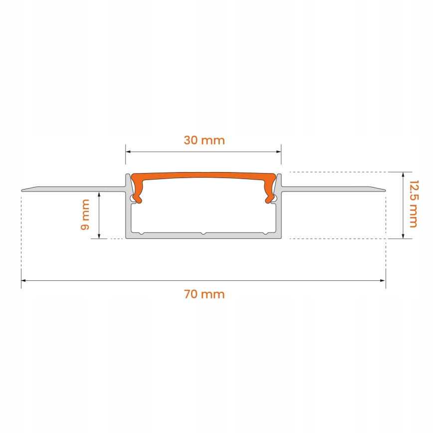 Σετ 1x LED ταινία MYLIVING LIGHTSTRIP LED/22W/230V 5 m + 5x εντοιχιζόμενα προφίλ 1 m ασημί/λευκό