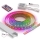 ΣΕΤ 1x ρυθμιζόμενη ταινία LED RGBW DIGITAL LED/16,5W/230V 5 m + 5x εντοιχιζόμενο προφίλ 1 m ασημί/λευκό + τηλεχειριστήριο