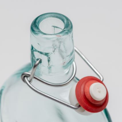 Σετ 1x γυάλινο μπουκάλι και 2x ποτήρια για σφηνάκια διάφανα με μοτίβο χορού