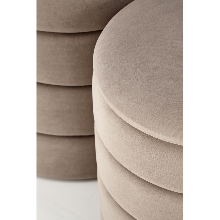 Σετ 2 σκαμπό PAX Ø 33/40 εκ., χρώμα taupe