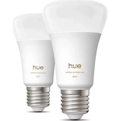 Σετ 2 ρυθμιζόμενων LED λαμπτήρων Philips Hue WHITE E27/7W/230V 2700K