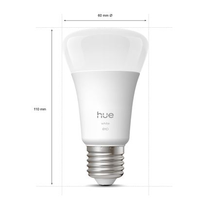Σετ 2 ρυθμιζόμενων LED λαμπτήρων Philips Hue WHITE E27/7W/230V 2700K