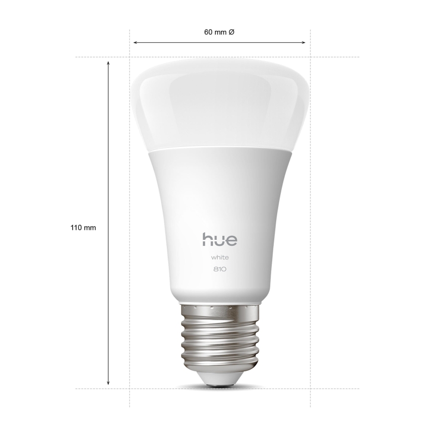 Σετ 2 ρυθμιζόμενων LED λαμπτήρων Philips Hue WHITE E27/7W/230V 2700K