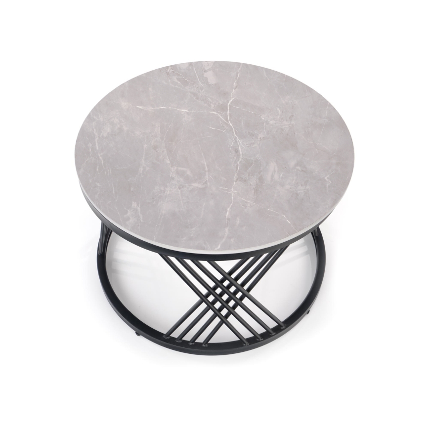 Σετ 2 τραπεζάκια σαλονιού ELEGRA, γκρι