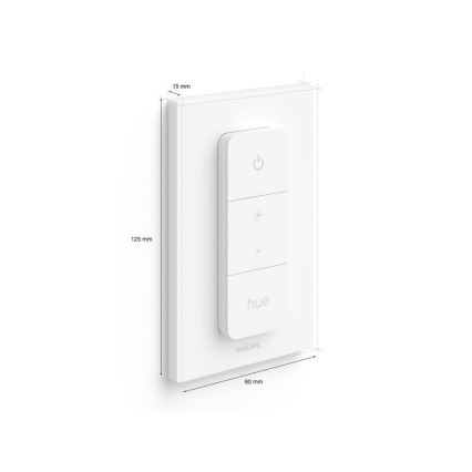 Σετ 2x ρυθμιζόμενες LED λάμπες Philips Hue WHITE AMBIANCE GU10/4,2W/230V 2200-6500K + χειριστήριο dimmer