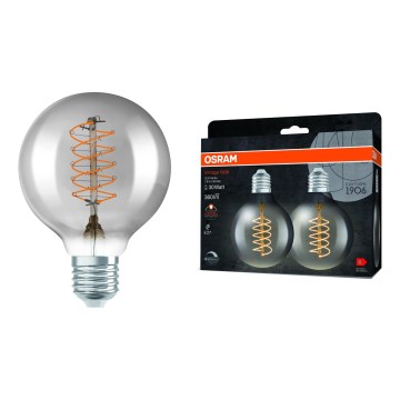 Σετ 2 τεμ. ρυθμιζόμενες LED λάμπες VINTAGE FILAMENT E27/7,8W/230V 1800K - Osram