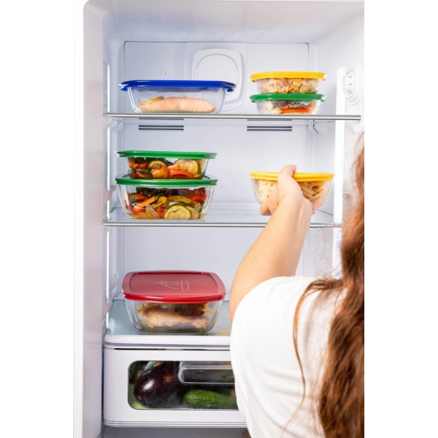 Σετ 2 τεμ. γυάλινα δοχεία τροφίμων PYREX 1,2/2,5 l