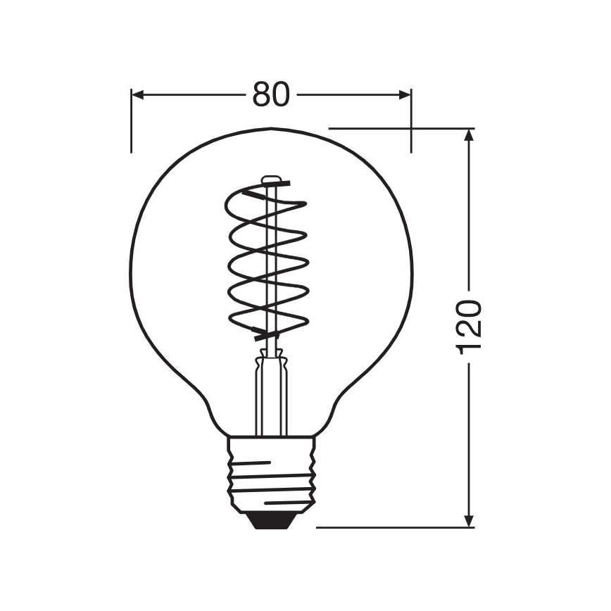 Σετ 2 τεμαχίων LED ρυθμιζόμενων λαμπτήρων VINTAGE FILAMENT E27/4,8W/230V 2200K - Osram