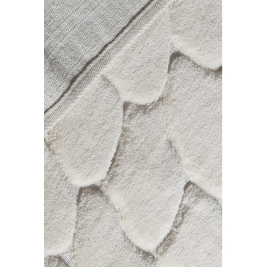 Σετ 2 τεμαχίων πατάκι μπάνιου LINO 60/100 cm κρεμ