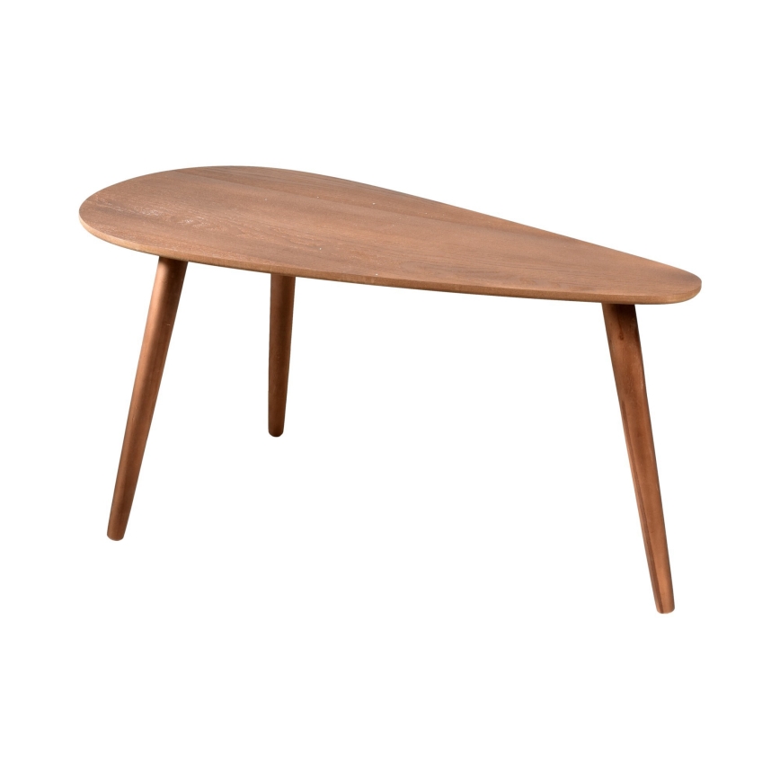 Σετ 2 τεμαχίων τραπεζάκια σαλονιού SOLE 60/80x30/40 cm, χρώμα καρυδιάς