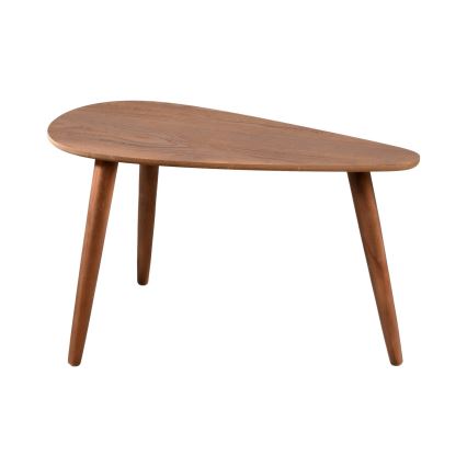 Σετ 2 τεμαχίων τραπεζάκια σαλονιού SOLE 60/80x30/40 cm, χρώμα καρυδιάς