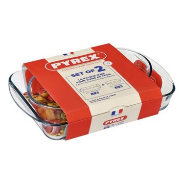 Σετ 2 τεμαχίων γυάλινων ταψιών PYREX 2,7/2,2 l