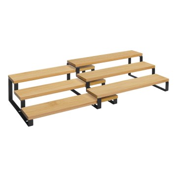 Σετ 2 τεμαχίων βάσεων για μπαχαρικά MARGE μαύρο/καφέ