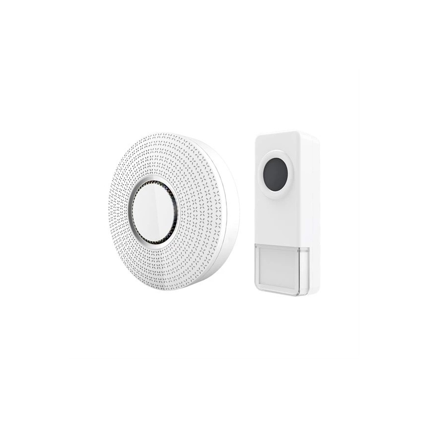 ΣΕΤ 2x Ασύρματο κουδούνι πόρτας 230V/1xA23 IP55 λευκό