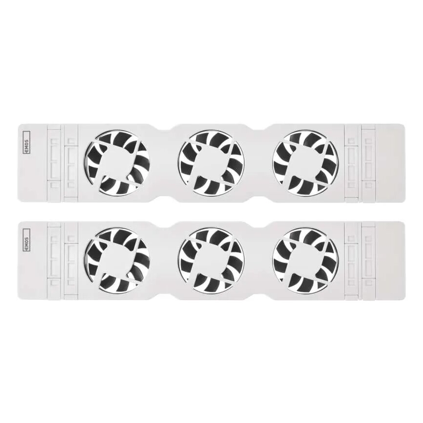 ΣΕΤ 2x Ανεμιστήρας ψυγείου 5/230V λευκό