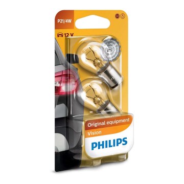 ΣΕΤ 2x Λάμπα αυτοκινήτου Philips VISION 12594B2 BAZ15d/4W/12V