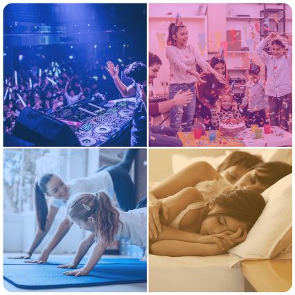 ΣΕΤ 2x Λάμπα LED RGBW Dimmable MESH Smart G45 E14/6,5W/230V 2700-6500K - Aigostar