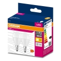 ΣΕΤ 2x Λαμπτήρας LED P45 E14/7W/230V 3000K - Osram