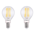 ΣΕΤ 2x Λαμπτήρας LED VINTAGE E14/4W/230V 2700K - Globo 10589-2K