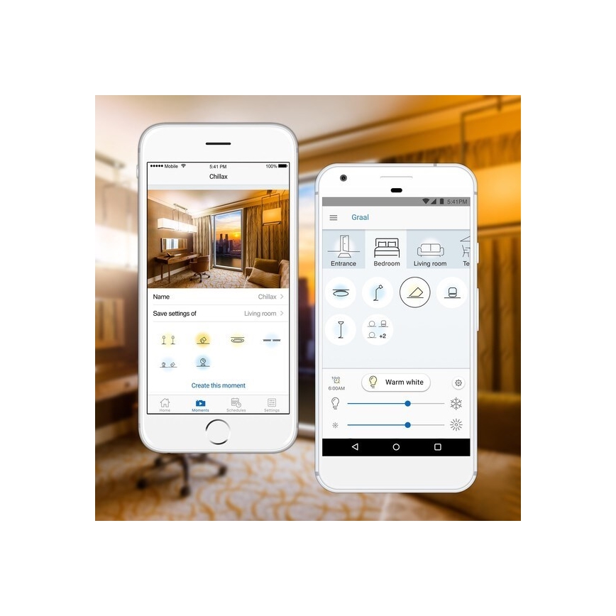 ΣΕΤ 2x Λάμπες LED Dimmable E27/11,5W/230V 2700-6500K Wi-Fi - WiZ