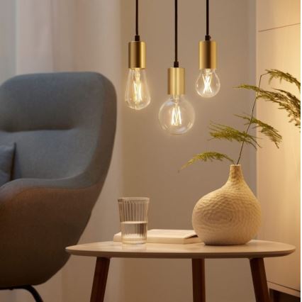 ΣΕΤ 2x Λάμπες LED Dimmable VINTAGE FILAMENT A60 E27/6,7W/230V 2700-6500K CRI 90 Wi-Fi - WiZ