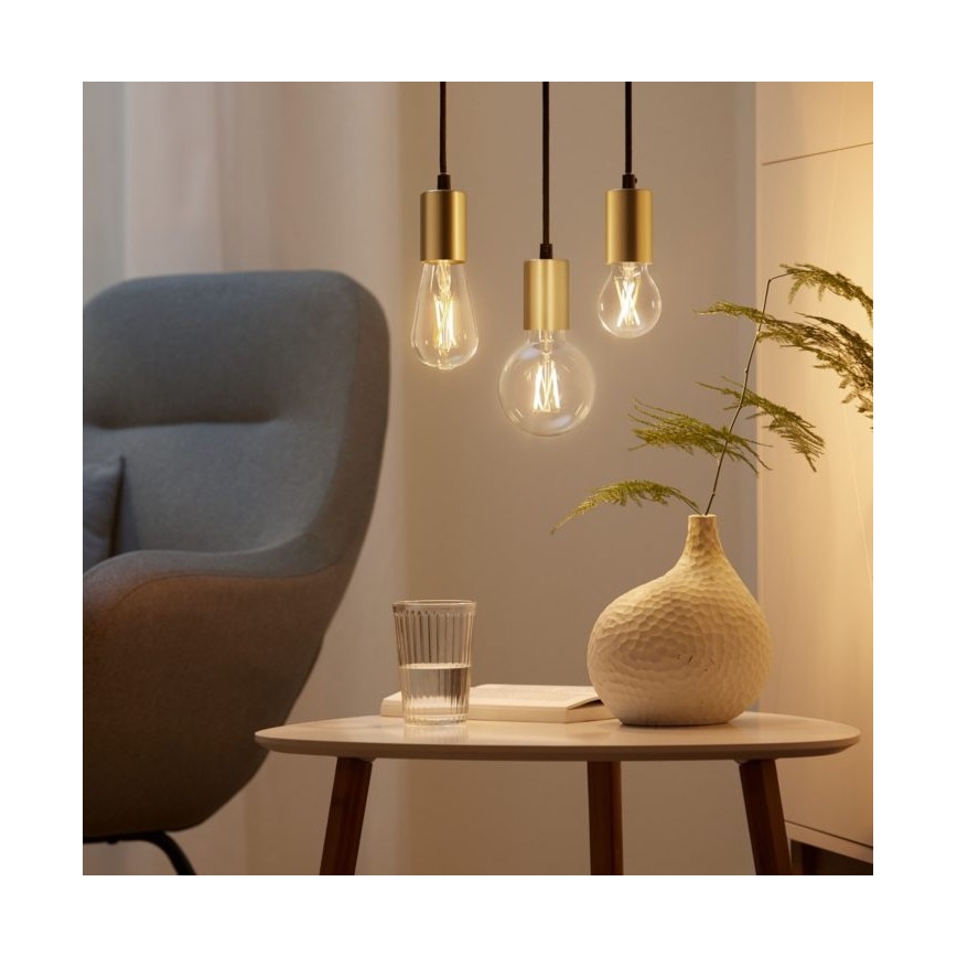 ΣΕΤ 2x Λάμπες LED Dimmable VINTAGE FILAMENT A60 E27/6,7W/230V 2700-6500K CRI 90 Wi-Fi - WiZ