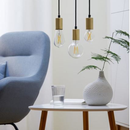ΣΕΤ 2x Λάμπες LED Dimmable VINTAGE FILAMENT A60 E27/6,7W/230V 2700-6500K CRI 90 Wi-Fi - WiZ