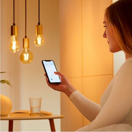 ΣΕΤ 2x Λάμπες LED Dimmable VINTAGE FILAMENT ST64 E27/6,7W/230V 2000-5000K Wi-Fi - WiZ