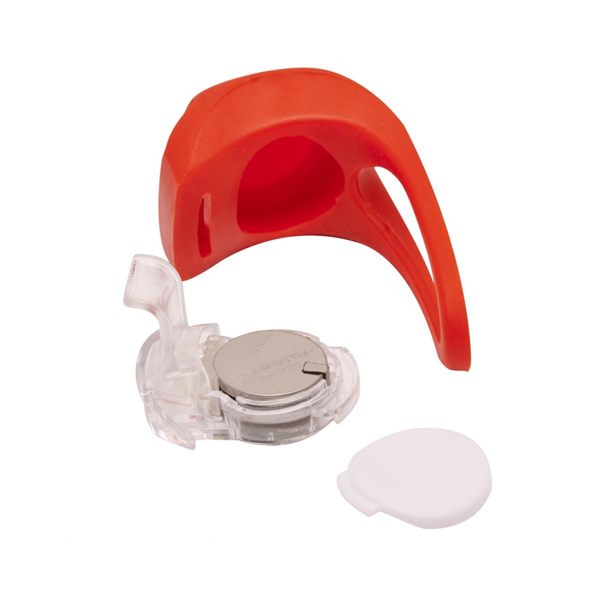 ΣΕΤ 2x φώτα ποδηλάτου LED/1xCR2032 IP44 κόκκινο/λευκό