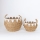 ΣΕΤ 2x Καλάθι ψάθινο μπεζ/λευκό 32x16,5x18/24x23,5x26 cm