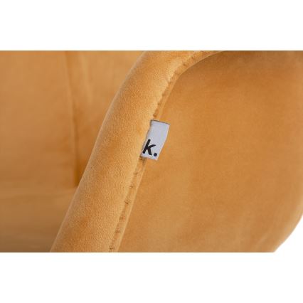 ΣΕΤ 2x Καρέκλες τραπεζαρίας NEREA 80x60,5 εκ κίτρινο/οξιά