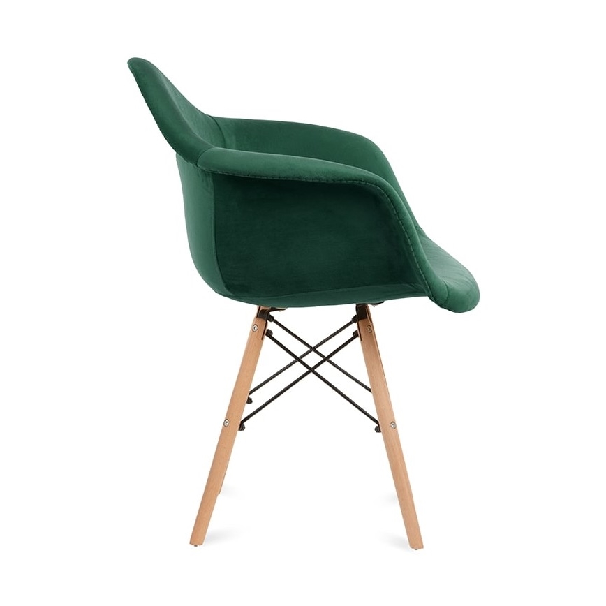 ΣΕΤ 2x Καρέκλες τραπεζαρίας NEREA 80x60,5 εκ. πράσινο/οξιά