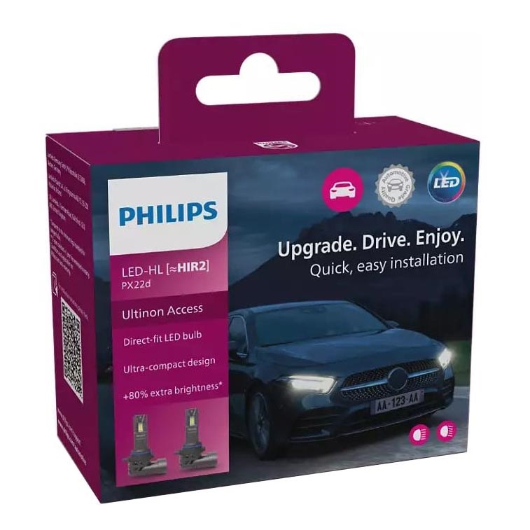 ΣΕΤ 2x LED Λάμπα αυτοκινήτου 11012 U2500 CX HIR2 PX22d/20W/12V 6000K