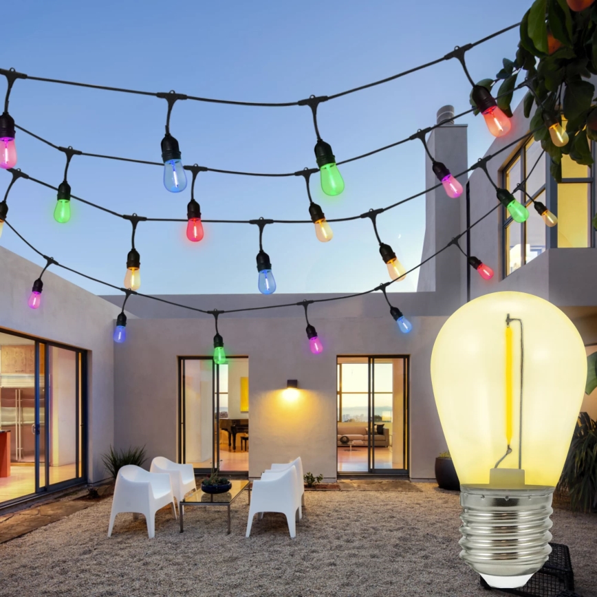 ΣΕΤ 2x LED Λάμπα PARTY E27/0,3W/36V κίτρινο