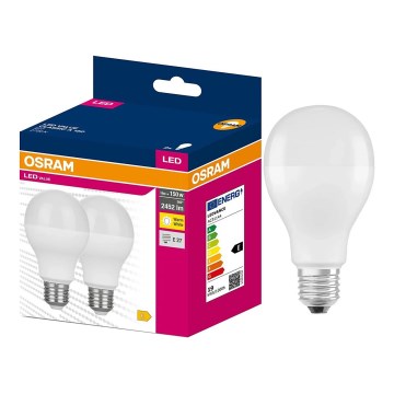 Σετ 2x LED λαμπτήρων VALUE CLASSIC E27/19W/230V 2700K - Osram