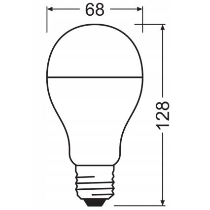 Σετ 2x LED λαμπτήρων VALUE CLASSIC E27/19W/230V 2700K - Osram