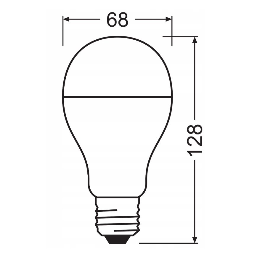 Σετ 2x LED λαμπτήρων VALUE CLASSIC E27/19W/230V 2700K - Osram