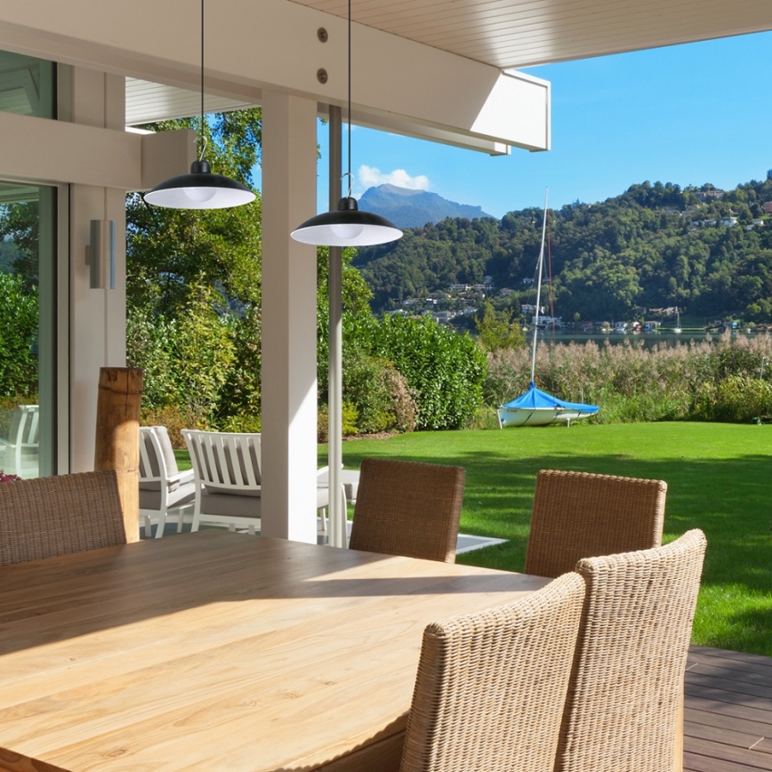 ΣΕΤ 2x LED Ηλιακό Κρεμαστό Φωτιστικό με Αισθητήρα Ληθαργίας LED/6W/3,7V 2000 mAh IP44 + τηλεχειριστήριο