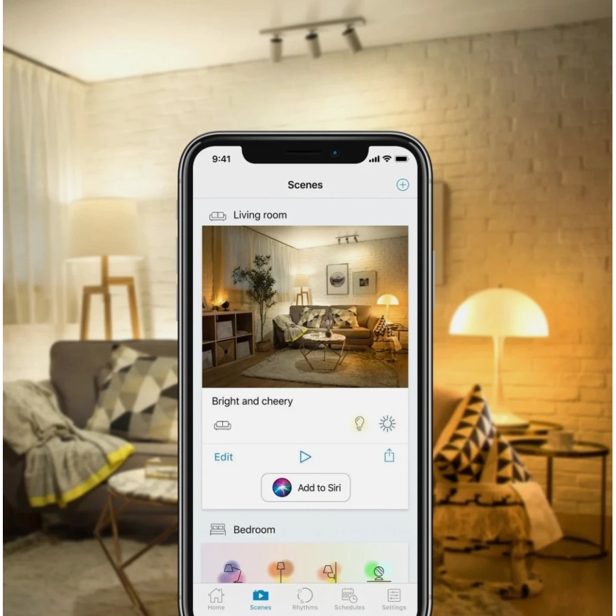 Σετ 2x ρυθμιζόμενες LED λάμπες A60 E27/9W/230V 2700K Wi-Fi + τηλεχειριστήριο - WiZ