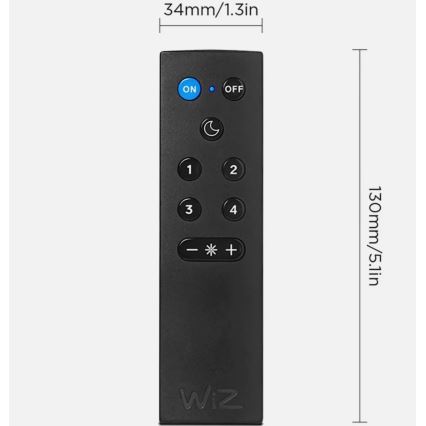 Σετ 2x ρυθμιζόμενες LED λάμπες A60 E27/9W/230V 2700K Wi-Fi + τηλεχειριστήριο - WiZ