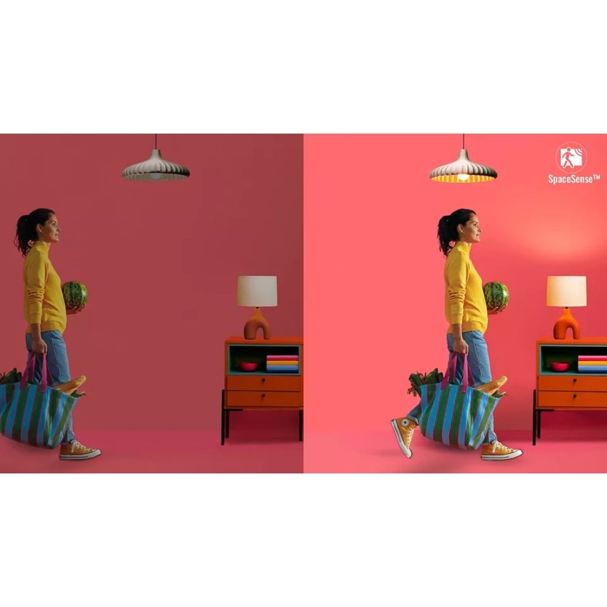 Σετ 2x ρυθμιζόμενη LED λάμπα με αισθητήρα κίνησης PAR16 GU10/4,7W/230V 2700-6500K CRI 90 Wi-Fi - WiZ