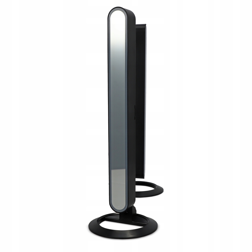 Σετ 2x LED RGBIC ρυθμιζόμενο επιτραπέζιο φωτιστικό LED/5W/5V μαύρο + τηλεχειριστήριο