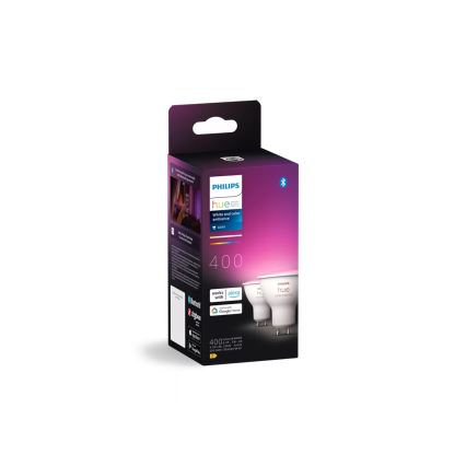 ΣΕΤ 2x LED RGBW Ρυθμιζόμενη λάμπα Philips Hue White And Color Ambiance GU10/4,2W/230V 2000-6500K