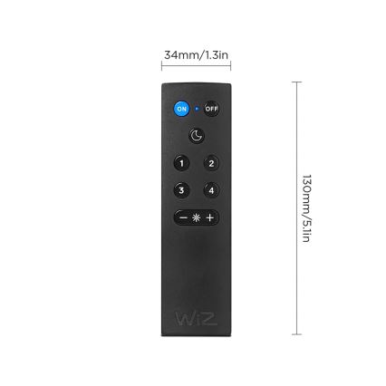 Σετ 2x λαμπτήρες LED RGBW ρυθμιζόμενοι A60 E27/9W/230V 2200-6500K Wi-Fi + τηλεχειριστήριο - WiZ