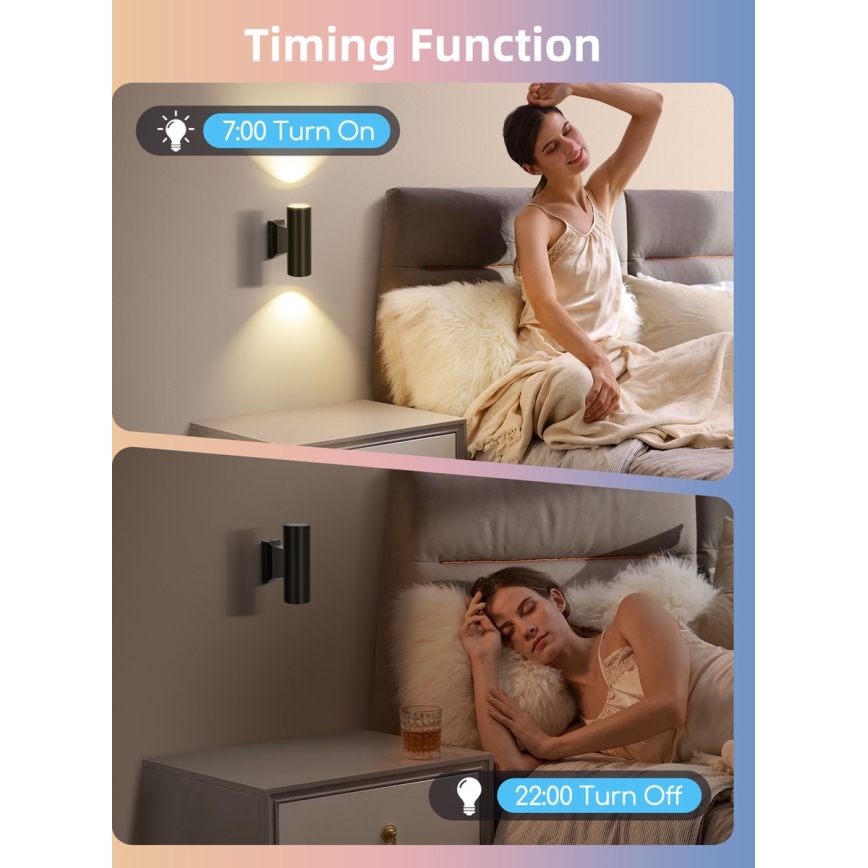 Σετ 2 τεμ. LED RGBW ρυθμιζόμενες λάμπες MESH GU10/6,5W/230V 2700-6500K Wi-Fi - Aigostar