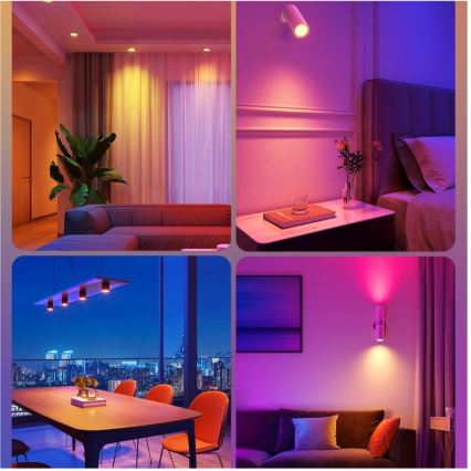 ΣΕΤ 2x LED RGBWW ρυθμιζόμενες λάμπες MATTER E14/5W/230V 2700-6500K Wi-Fi - Govee