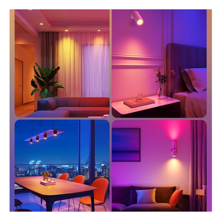 ΣΕΤ 2x LED RGBWW ρυθμιζόμενες λάμπες MATTER E14/5W/230V 2700-6500K Wi-Fi - Govee