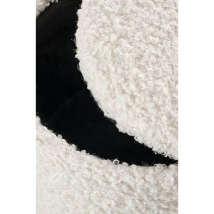 ΣΕΤ 2x Σκαμπό CANCUN διάμετρος 31/38 cm λευκό/καφέ